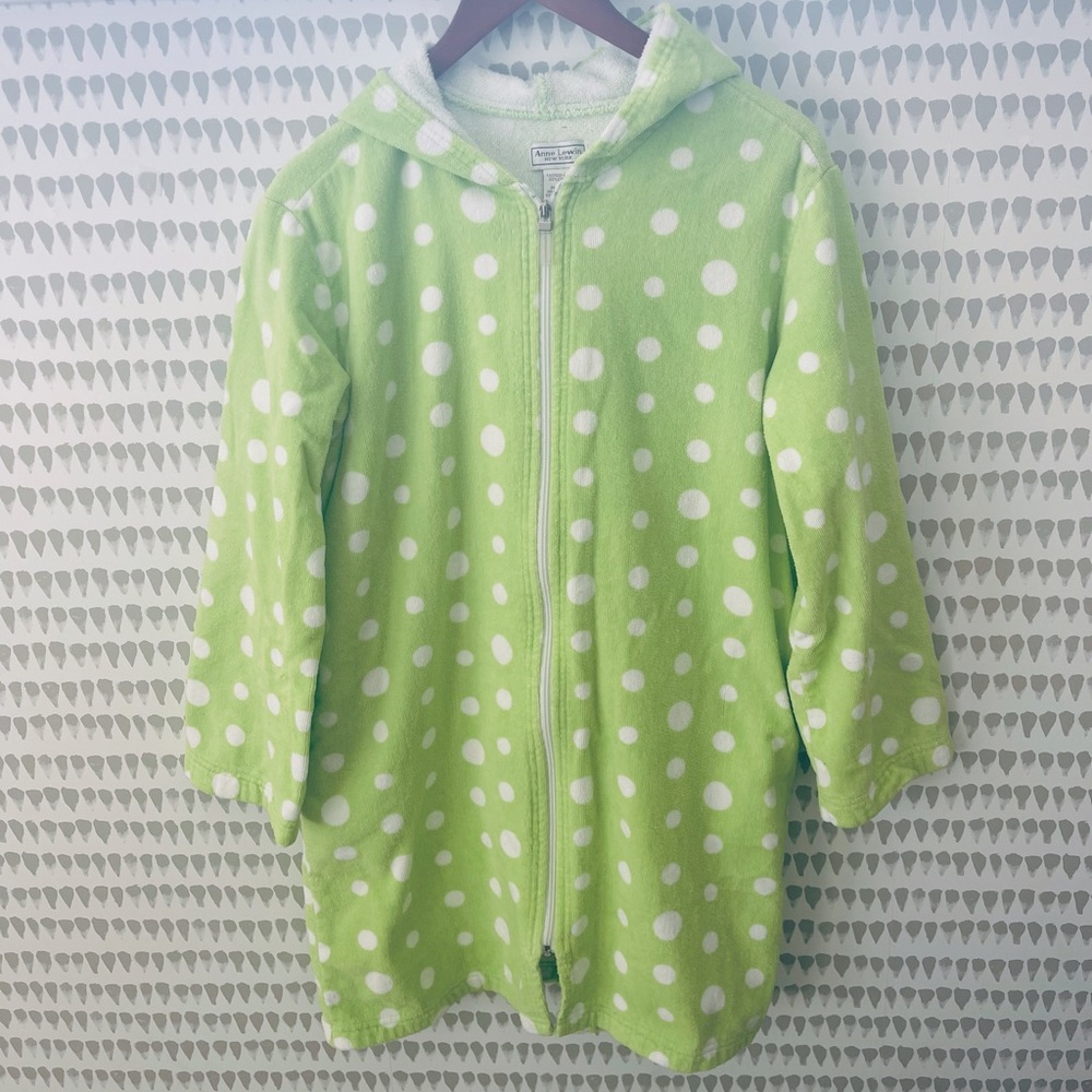 Anne Lewis Cotton Terry Swim Coverup - size medium